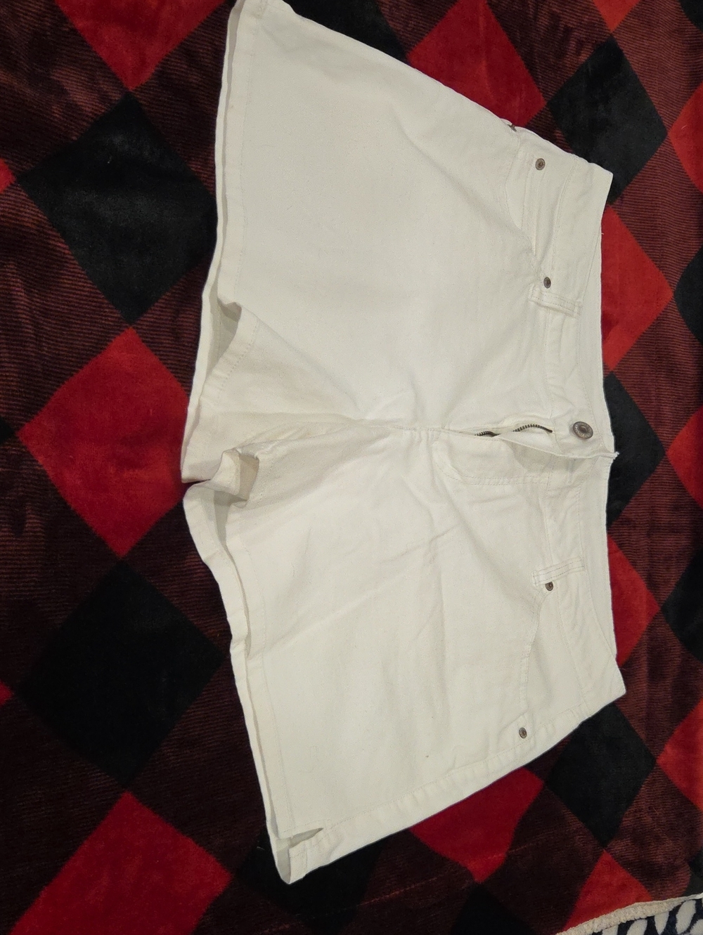 Faded Glory White Denim Jean Shorts